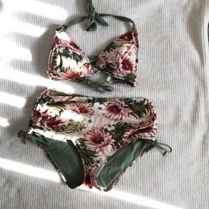 high waisted bathing suit